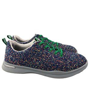 SoftWalk Women's Size 10W Sampson Blue Knit Lace-Up Lifestyle Sneakers Shoes